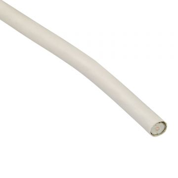 Single core white satellite cable - custom length per metre