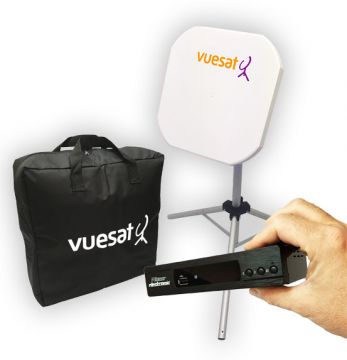 Vuesat EasyBEAMeHD Premium Portable Flat Panel Satellite Dish Kit with Easyfind System - Designed for use with Any TV